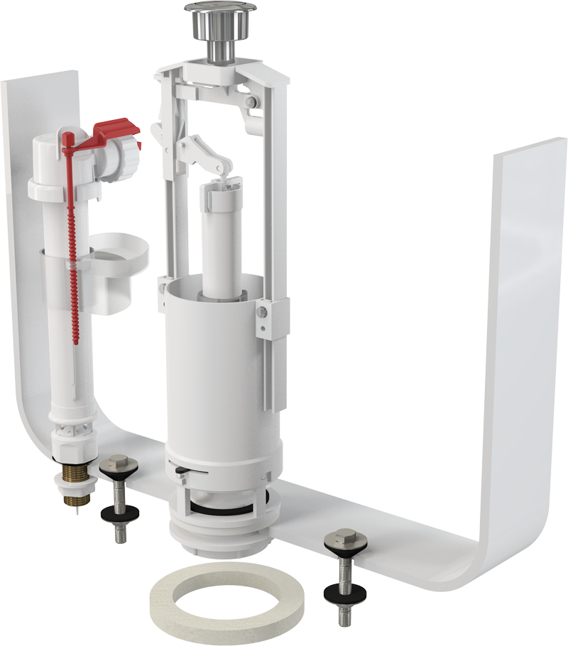 Выпускной комплект Alca plast со стоп-кнопкой и впускным механизмом A18 1/2 CHROM SA2000SK 1/2 CHROM