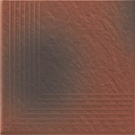 Ступень угловая Opoczno Shadow red структурная 3D 30х30 см 4856