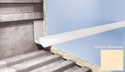 Профиль для плитки внутренний Cezar VS125 7 мм светло-бежевый VS125