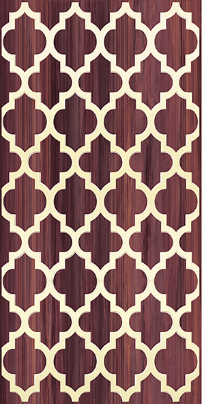 Декор Ceramica Classic Buhara бордо 25х50 см 04-01-1-10-03-47-679-0