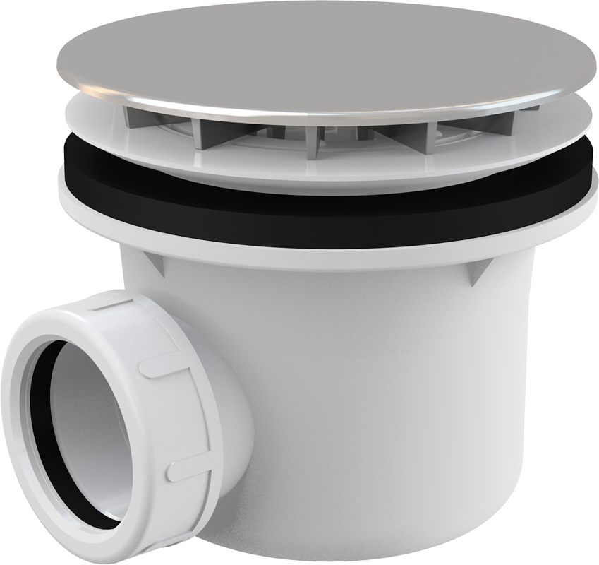 Сифон для душевого поддона Alca Plast A49CR хромированный A49CR