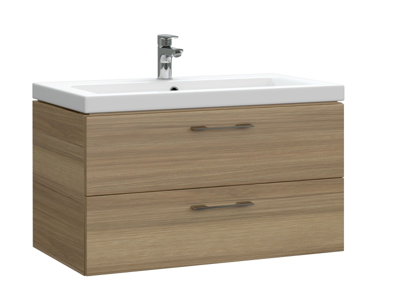 Тумба под раковину подвесная Cersanit LARA 80 для раковины COMO 80 орех 63416