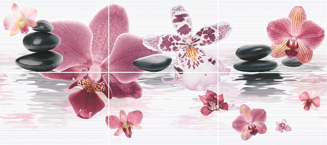 Панно Дельта Керамика Stones 90х40 см (из 6 плиток) P6D139