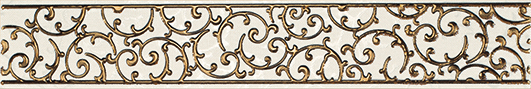 Бордюр LB Ceramics Анастасия орнамент кремовый 45x7.5 см 1504-0132-1001
