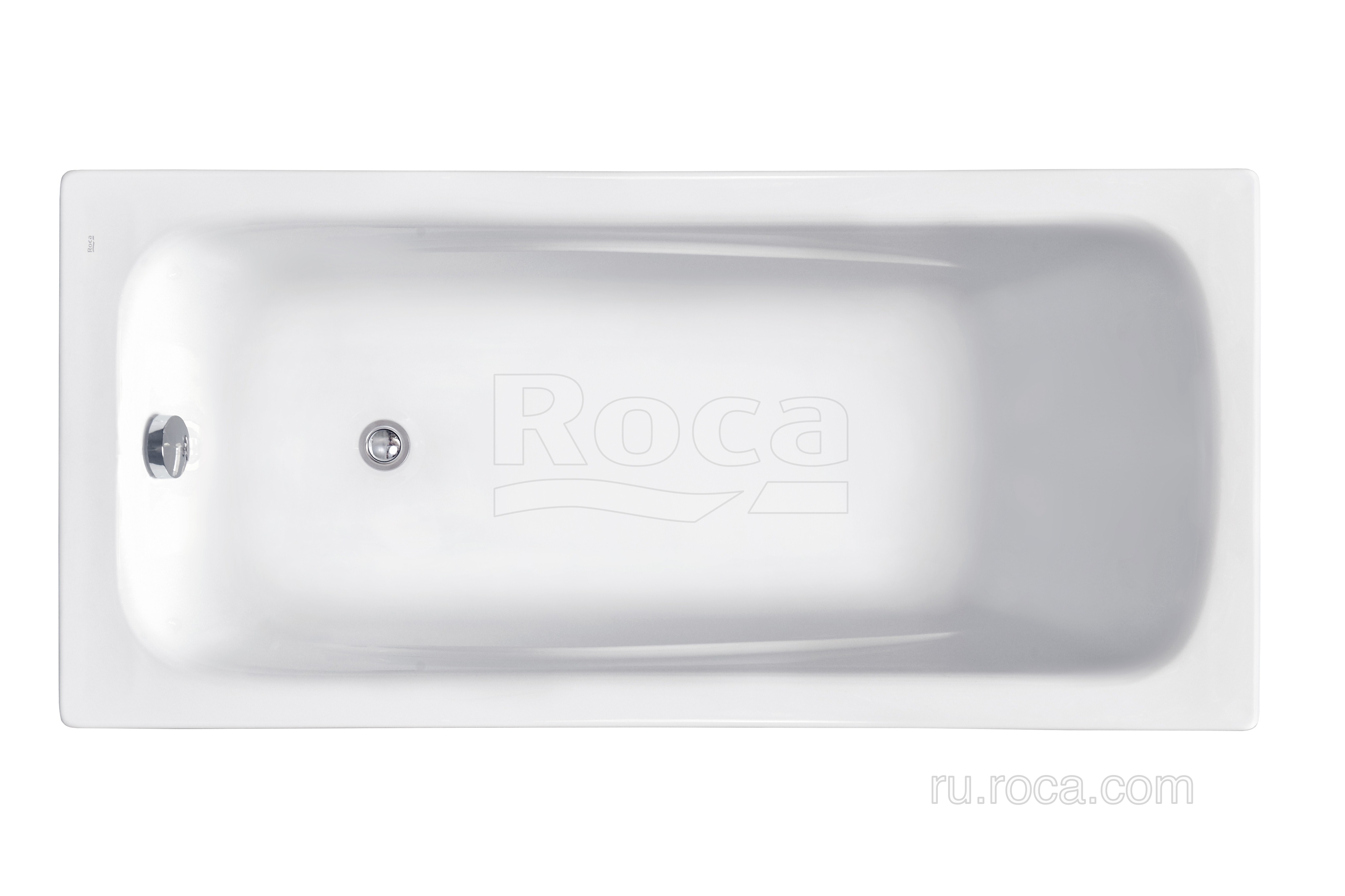 Ванна акриловая Roca Line 160х70 см прямоугольная белая ZRU9302985