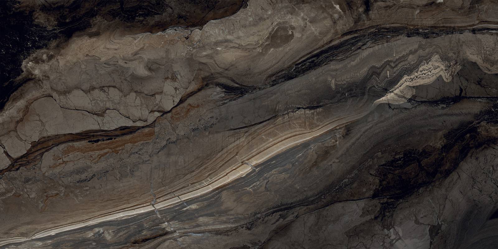 Керамогранит LCM Argentina Dark суперполированный 600x1200x8 мм 60120ARI99HG