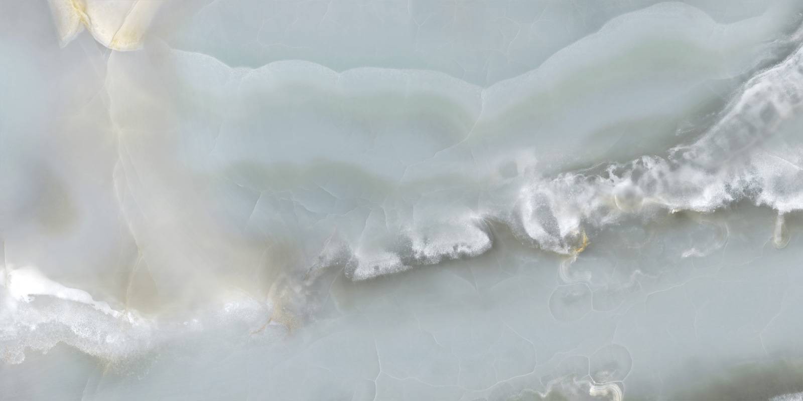 Керамогранит Ametis by Estima Monaco Onyx Aqua полированный 600x1200x7 мм 60120MCA14P