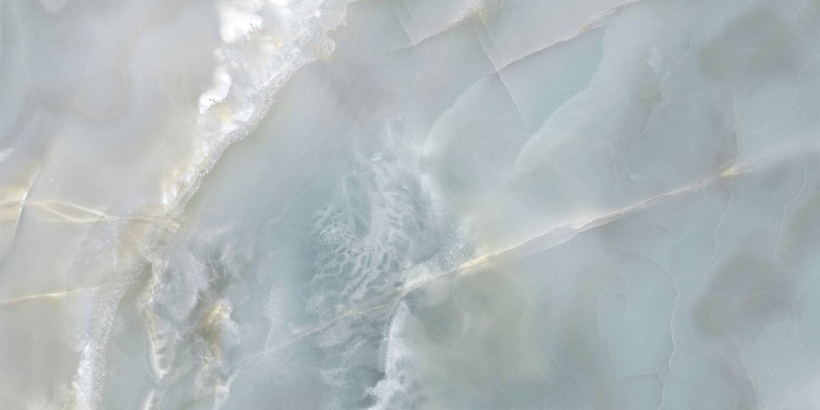 Керамогранит Ametis by Estima Monaco Onyx Aqua полированный 600x1200x7 мм 60120MCA14P