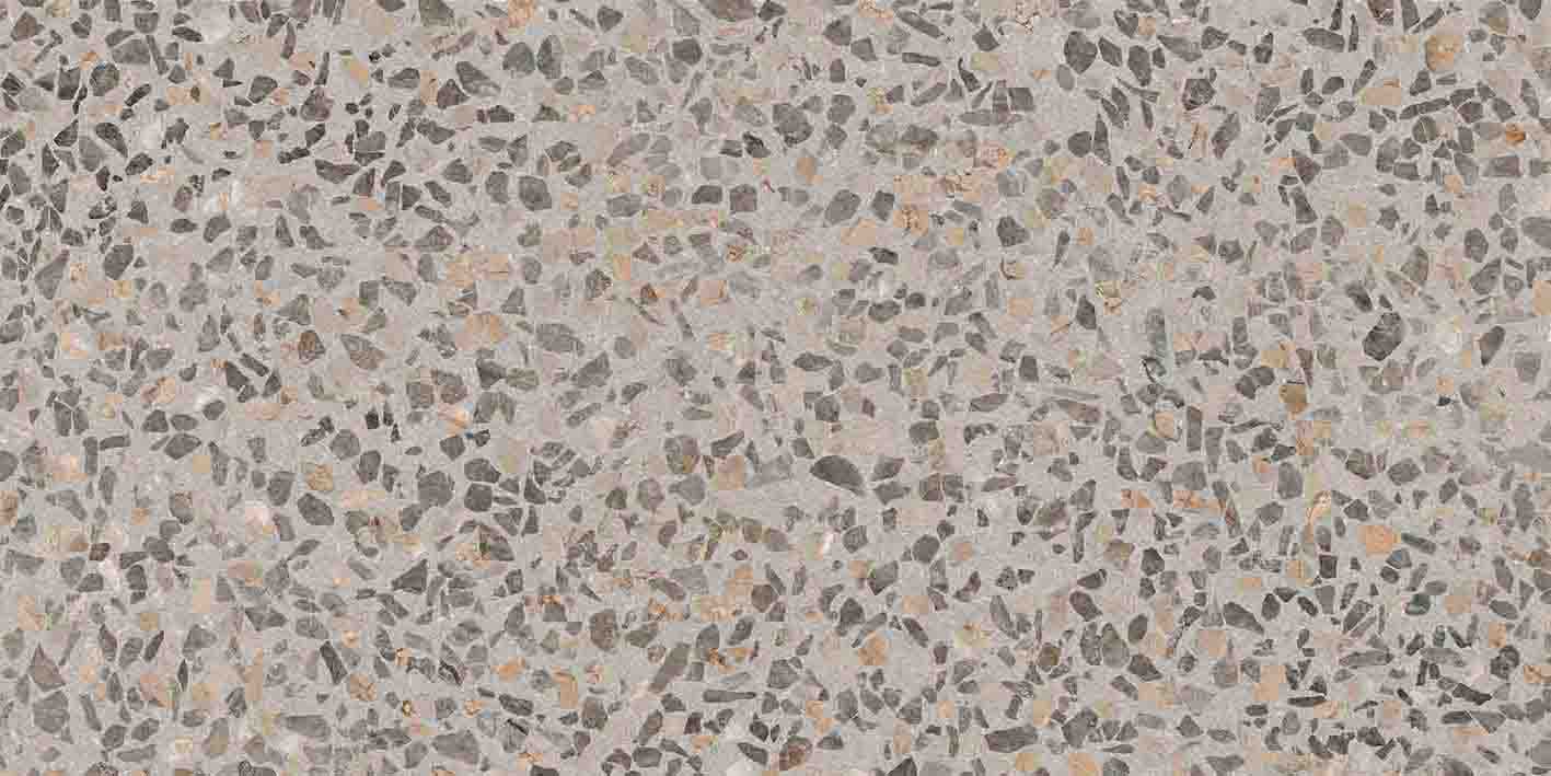 Керамогранит Vitra Terrazzo-X Темный лаппатированный 60x120 см K949754LPR01VTEP