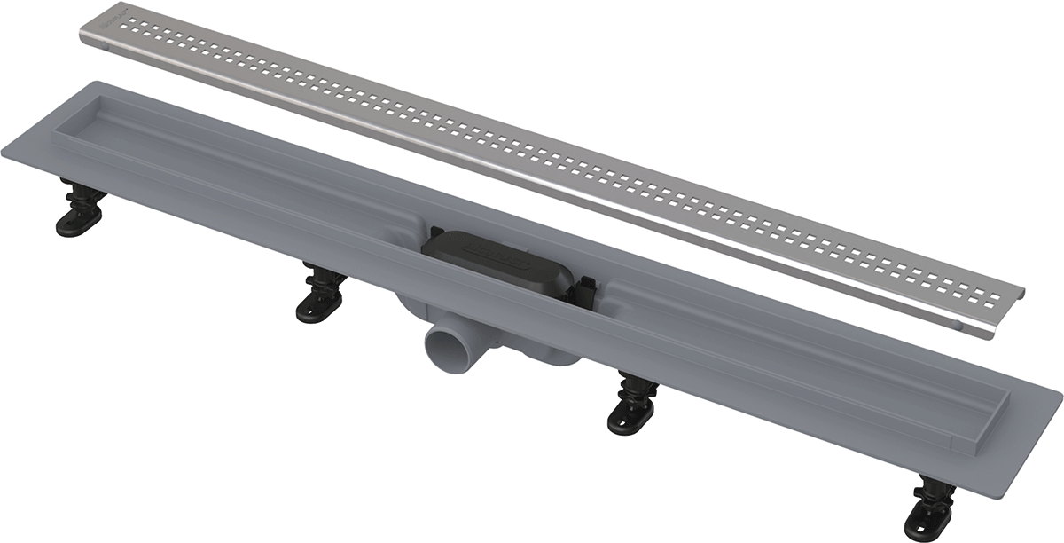 Водоотводящий желоб AlcaPlast Simple с порогами для решетки APZ9-550M