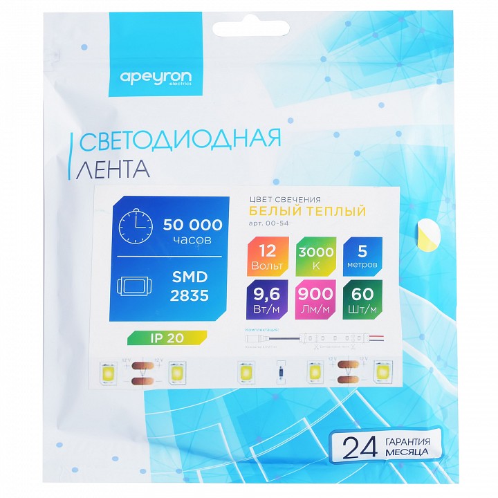 Лента светодиодная Apeyron Electrics  00-54