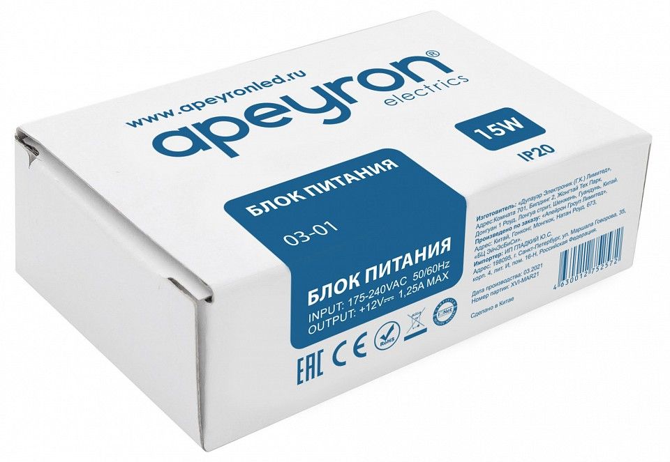 Блок питания Apeyron Electrics  03-01