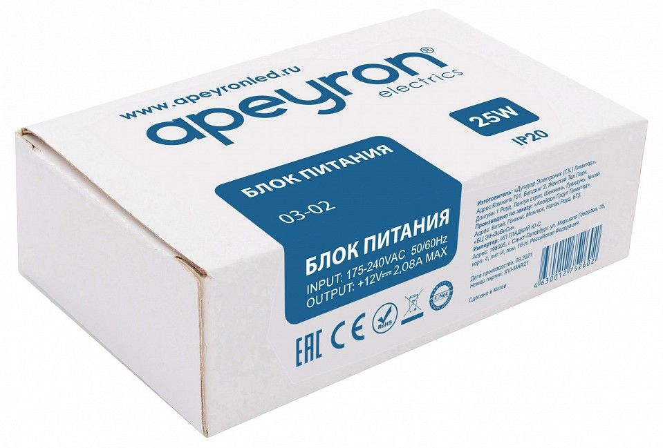 Блок питания Apeyron Electrics  03-02