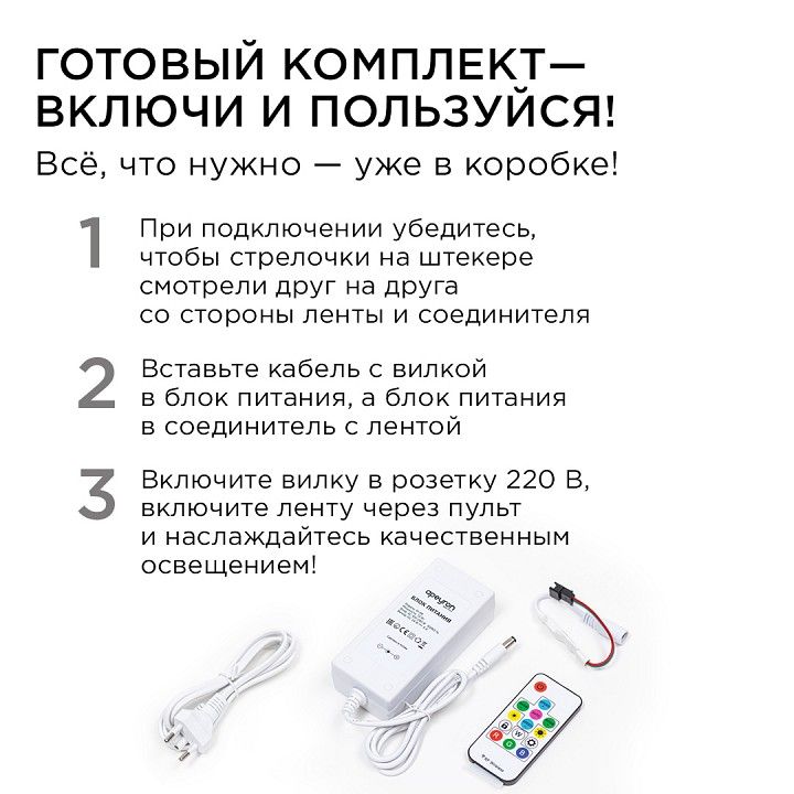 Комплект с лентой светодиодной Apeyron Electrics  10-99