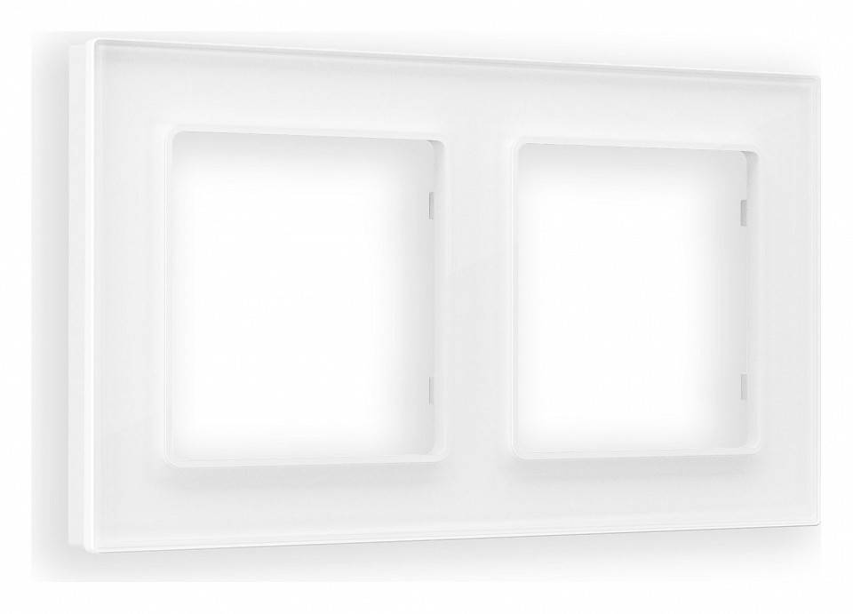 Рамка на 2 поста Ambrella Volt Platos Стекло органическое AF330102