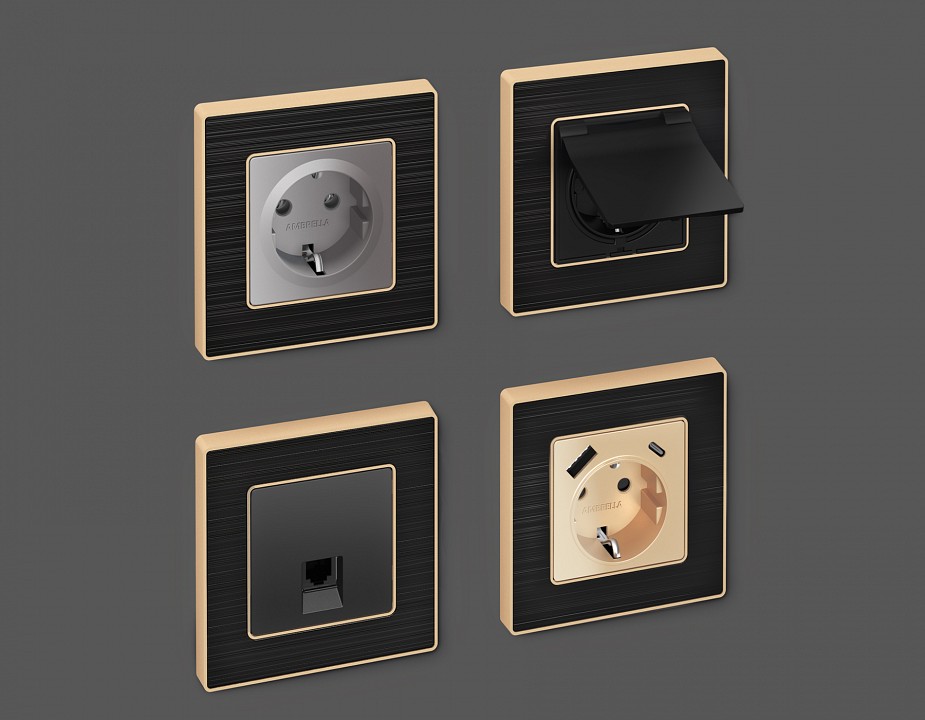 Рамка на 2 поста Ambrella Volt Arctic AF580542