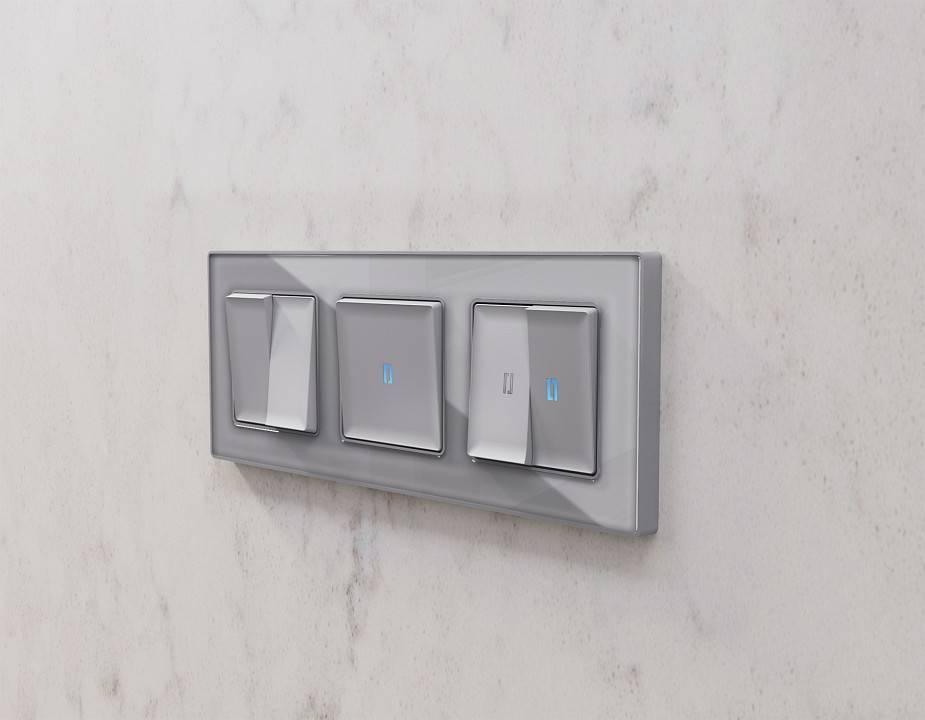 Клавиши для выключателя двухклавишного Ambrella Volt Quant AP5030