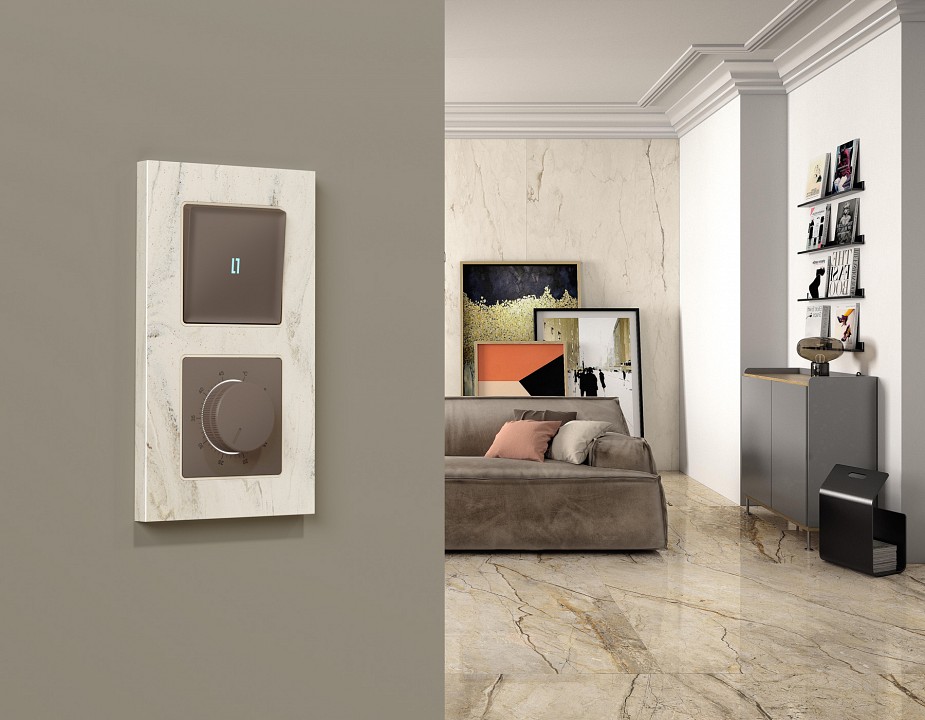 Накладка для терморегулятора электромеханического для теплого пола Ambrella Volt ALFA AP6357