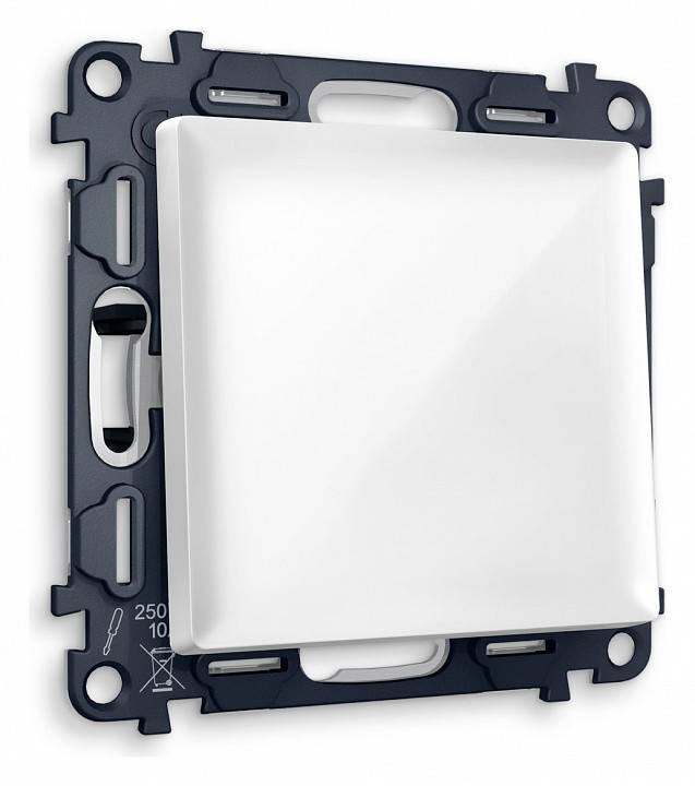 Выключатель одноклавишный без рамки Ambrella Volt Quant MA101010