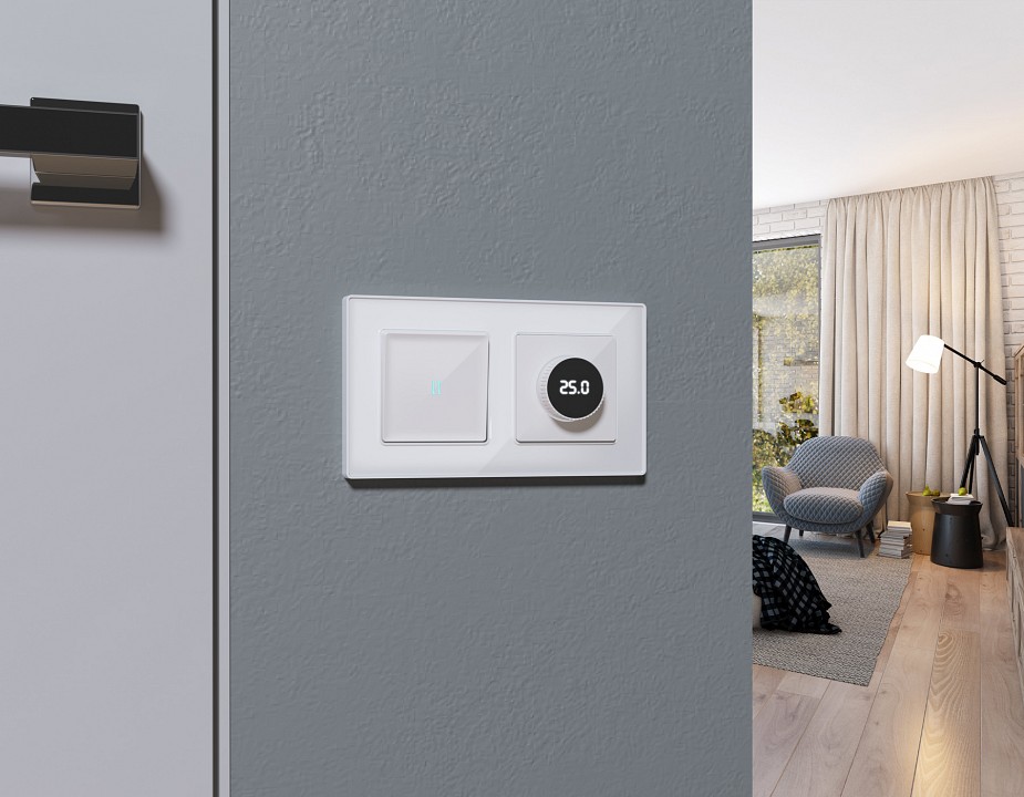 Терморегулятор электромеханический для теплого пола без рамки Ambrella Volt ALFA MA105810