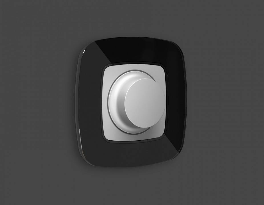 Рамка на 1 пост Ambrella Volt Radian Стекло натуральное OF350801