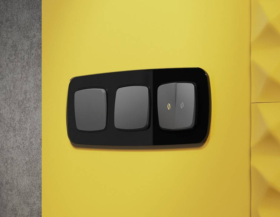 Рамка на 1 пост Ambrella Volt Radian Стекло натуральное OF350801