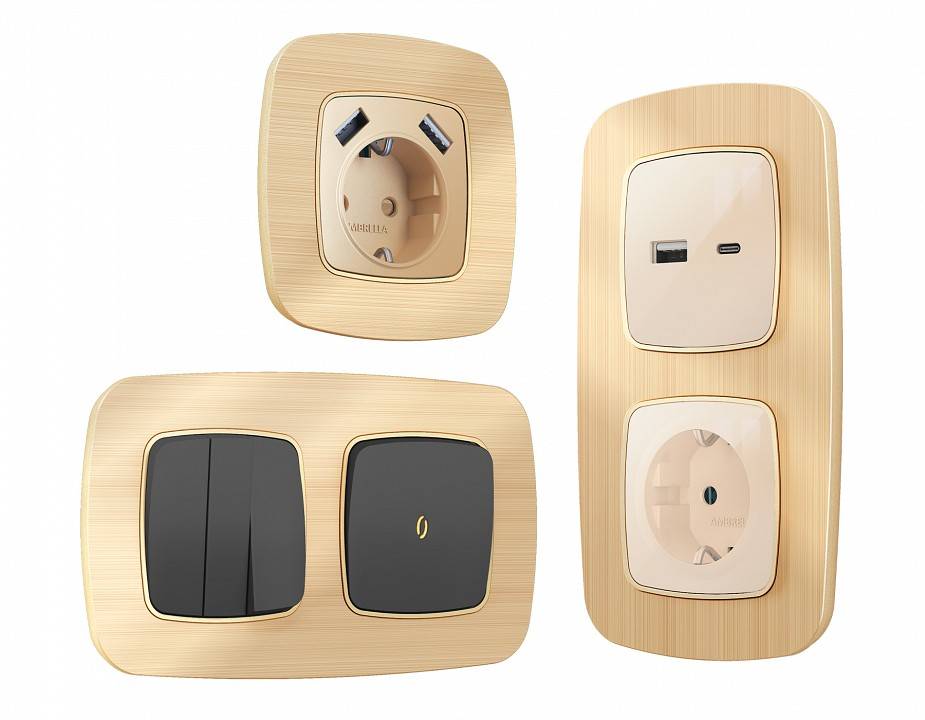 Рамка на 4 поста Ambrella Volt Radian Металл OF580304