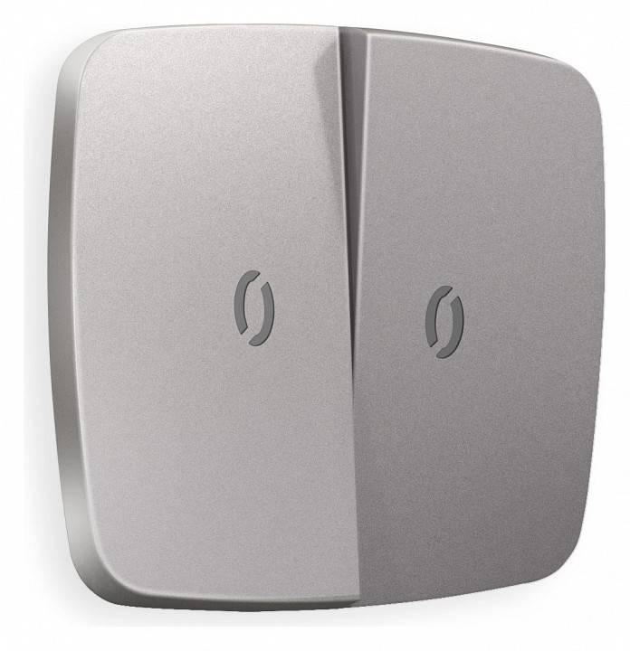 Клавиши для выключателя двухклавишного c подсветкой Ambrella Volt Quant OP5040