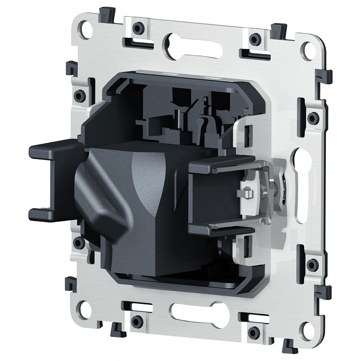 Механизм розетки телефонной RJ-11 со шторкам Ambrella Volt QUANT VM185