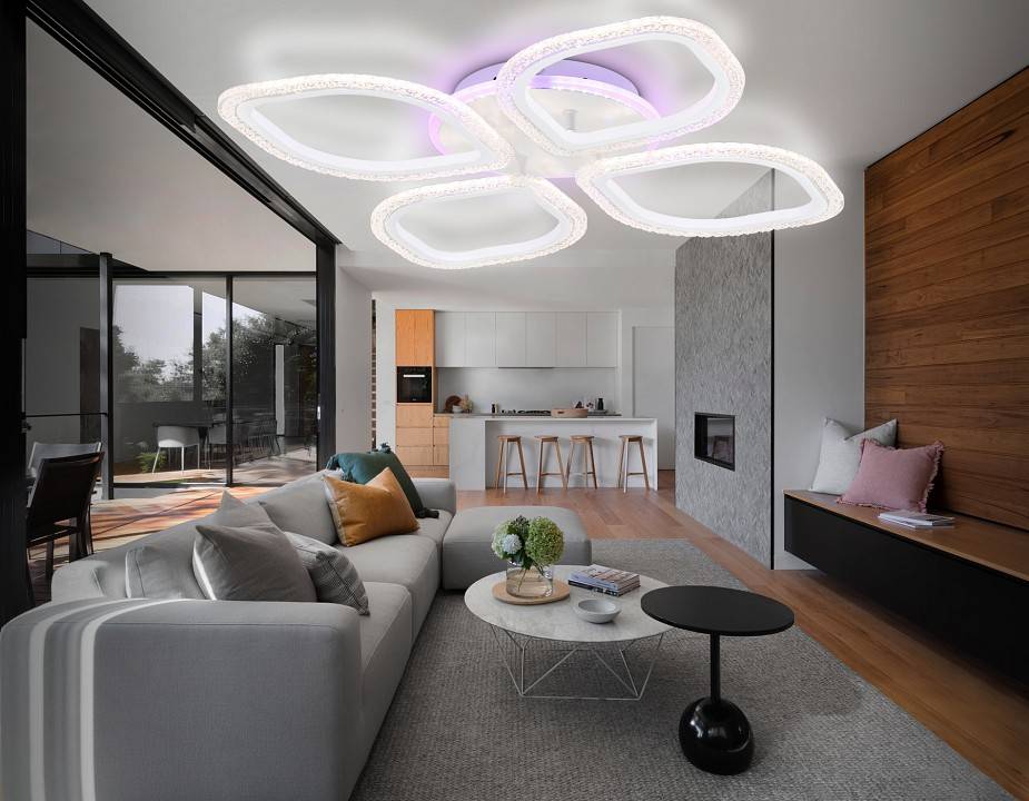 Потолочная светодиодная люстра Ambrella light FA FA4501 108 Вт с пультом FA4501