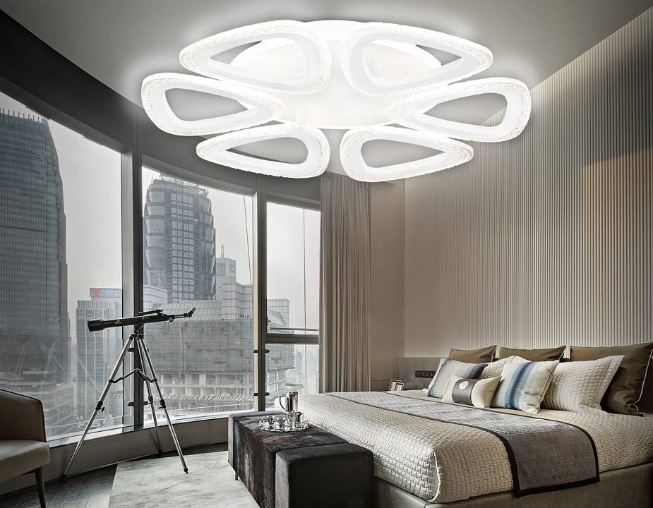 Потолочная светодиодная люстра Ambrella light FA FA4518 108 Вт с пультом FA4518