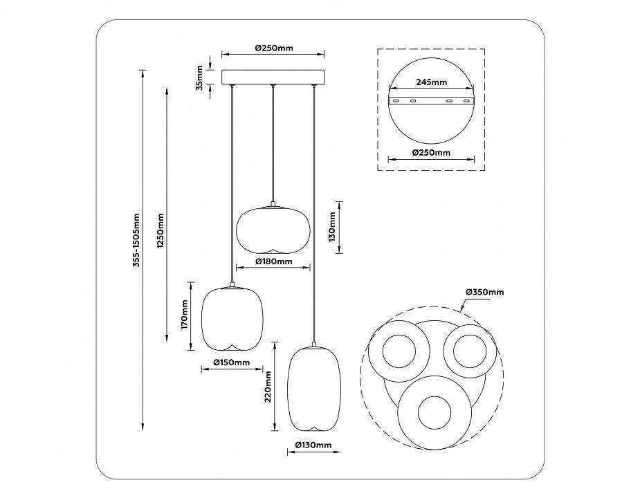 Подвесной светильник Ambrella Light LH LH11099