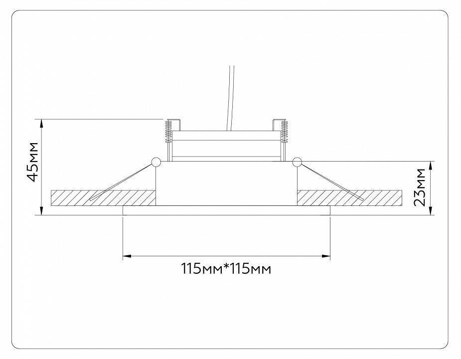 Встраиваемый светильник Ambrella Light TN TN51916