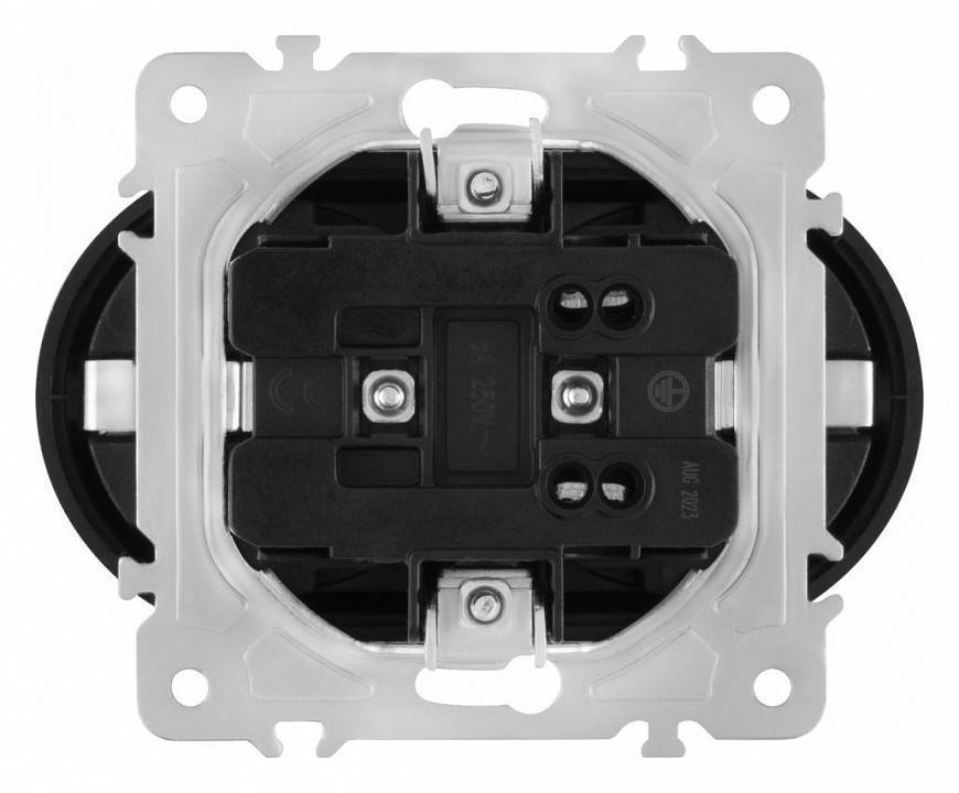 Розетка двойная с заземлением, без рамки Arte Milano am-202 202.40-2.shampan