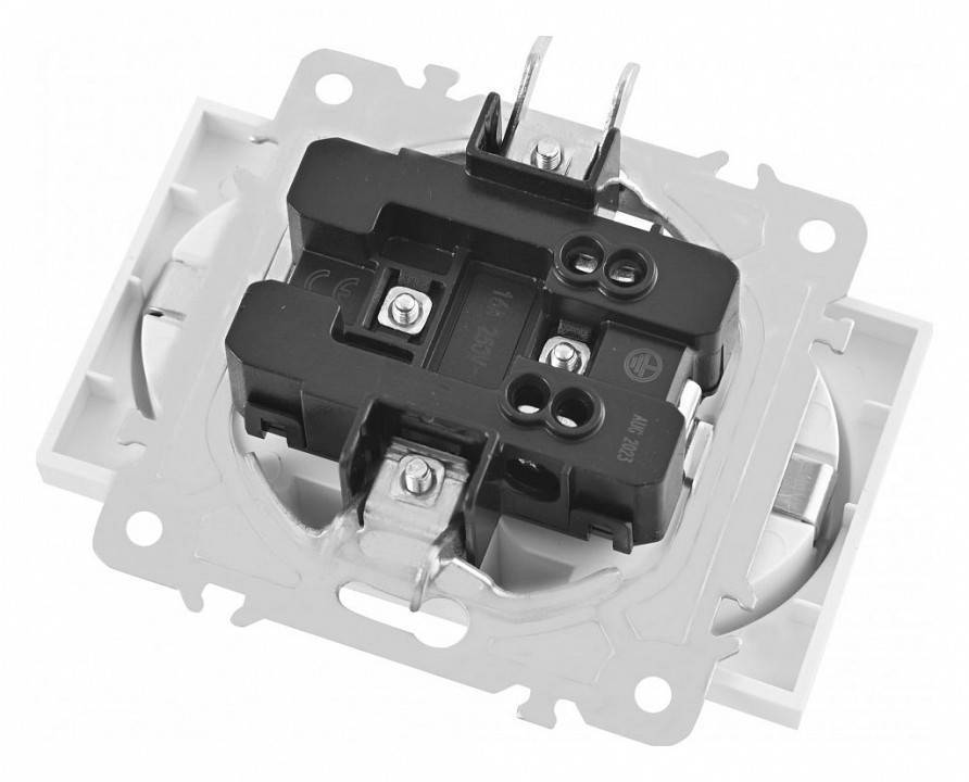 Розетка двойная с заземлением, без рамки Arte Milano am-203 203.40-2.white