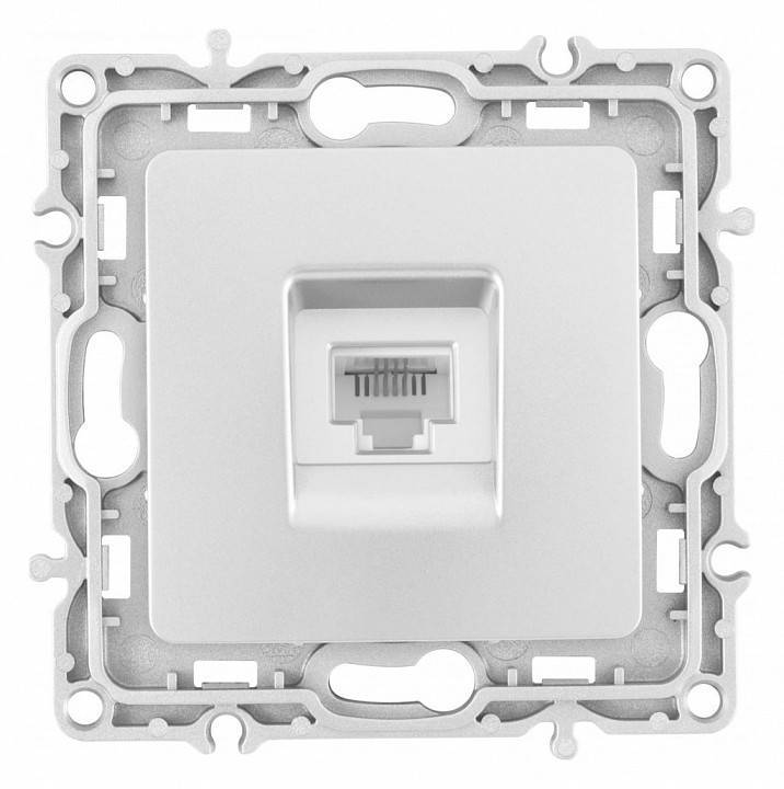 Розетка телефонная RJ-11 без рамки Arte Milano am-217 217.51-1.silver