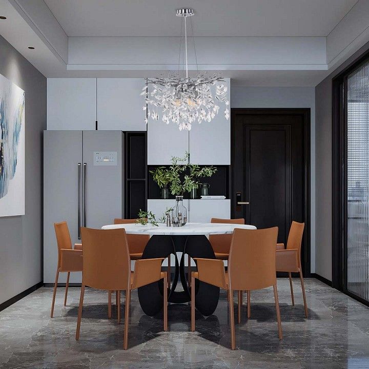 Подвесная люстра Arte Milano Веточка 230110.480.6.E14.D CR