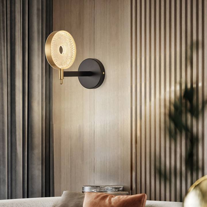 Бра Arte Milano Ferrara 272079/1B BK/GD