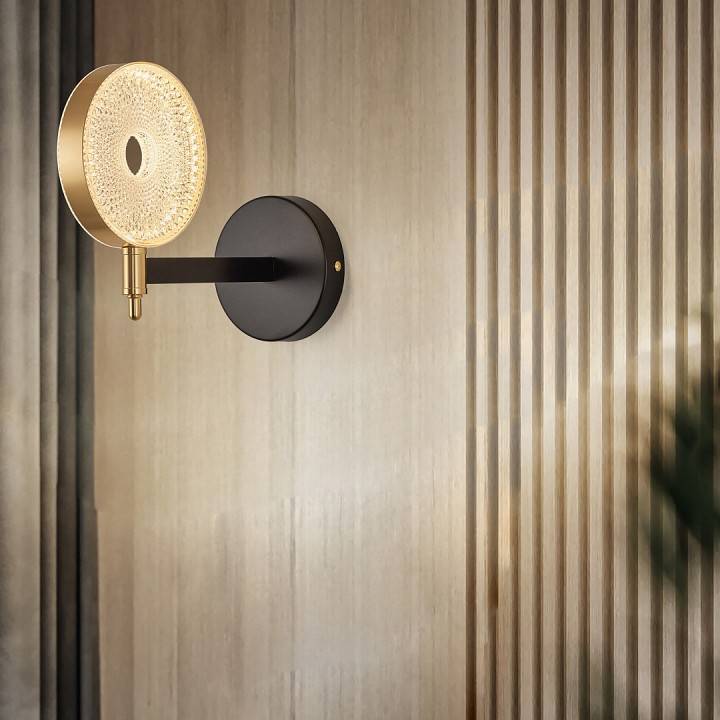 Бра Arte Milano Ferrara 272079/1B BK/GD