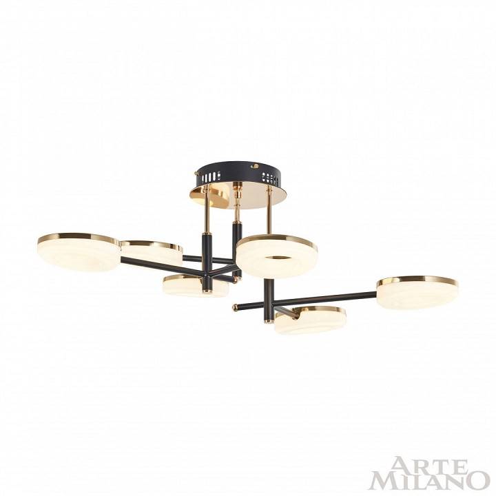 Потолочная люстра Arte Milano Ferrara-72999 272999/6 BK/GD