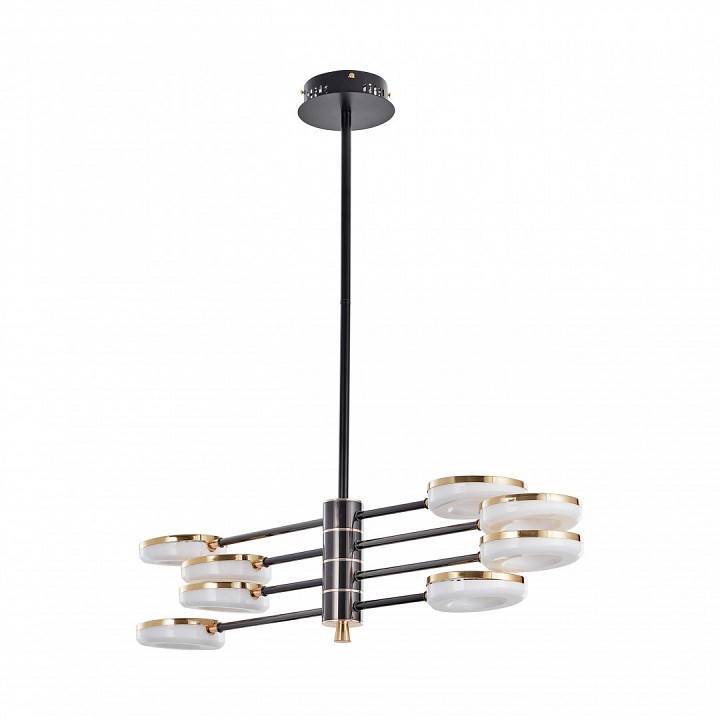 Люстра на штанге Arte Milano Ferrara 8 ламп светодиодная 276699/8 BK/GD