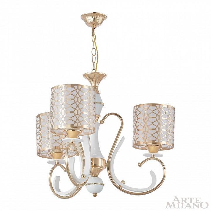 Подвесная люстра Arte Milano Florentia-1237 301237/3 Wh/Gd