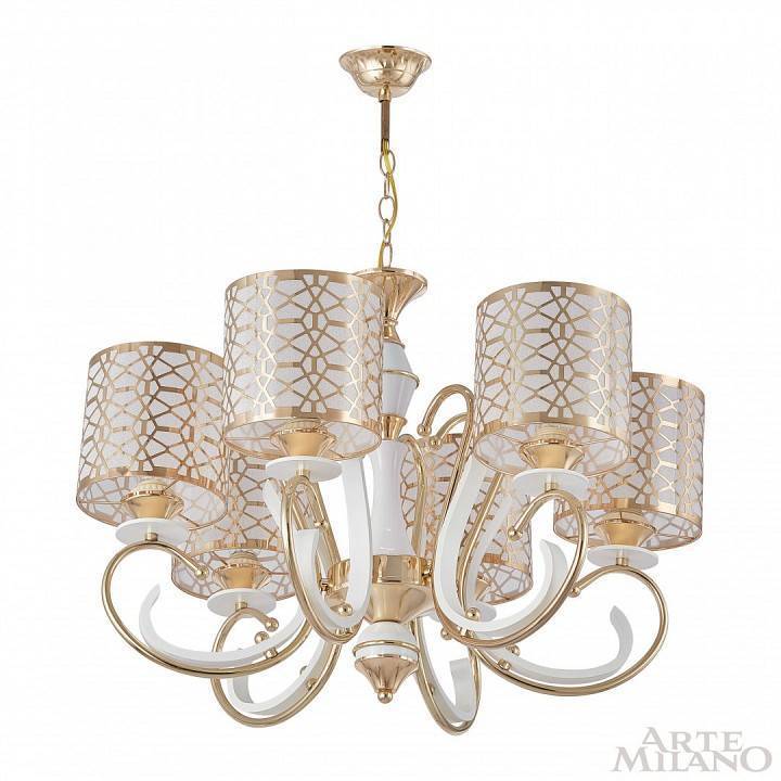 Подвесная люстра Arte Milano Florentia-1237 301237/6 Wh/Gd