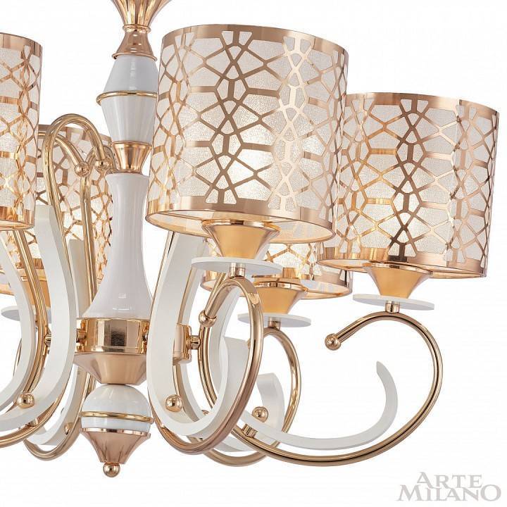 Подвесная люстра Arte Milano Florentia-1237 301237/6 Wh/Gd