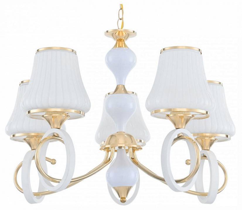 Подвесная люстра Arte Milano Florentia-2387 5 ламп 302387/5 Wh/Gd