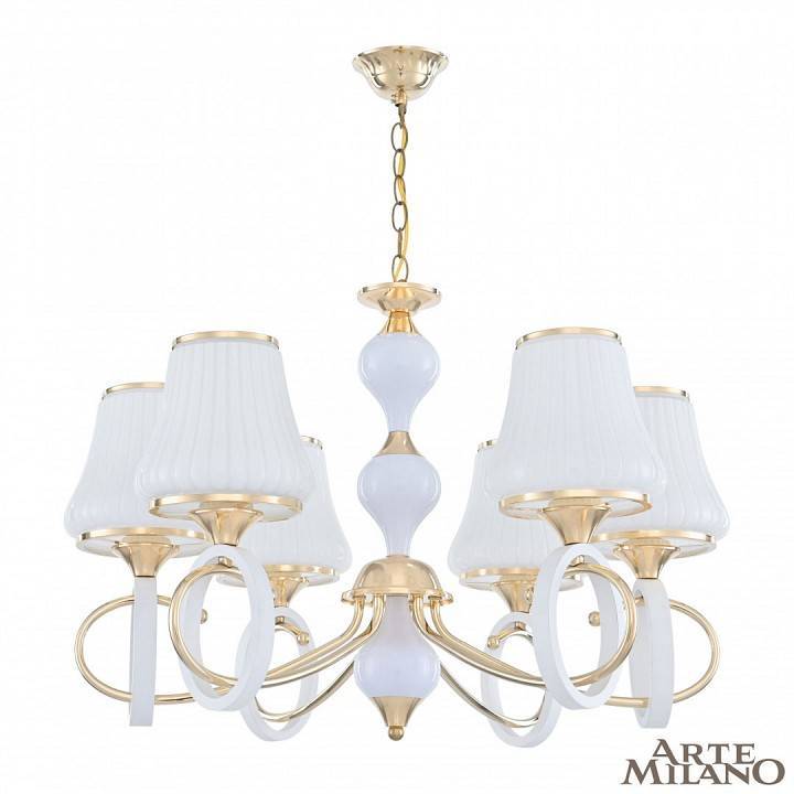 Подвесная люстра Arte Milano Florentia-2387 6 ламп 302387/6 Wh/Gd