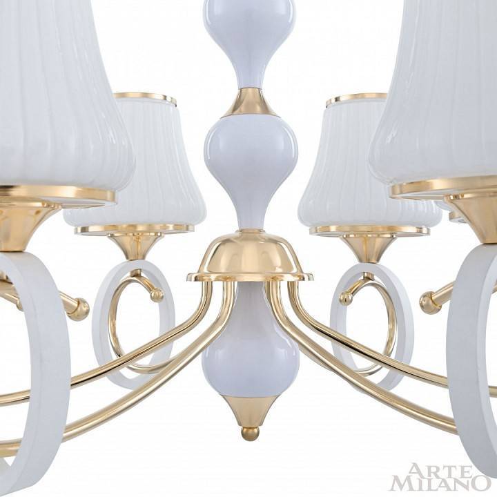 Подвесная люстра Arte Milano Florentia-2387 6 ламп 302387/6 Wh/Gd