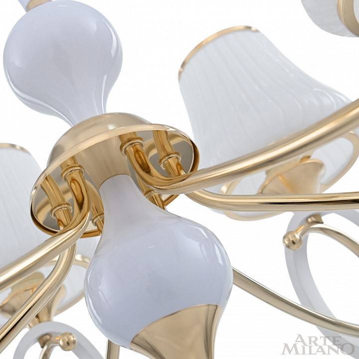 Подвесная люстра Arte Milano Florentia-2387 6 ламп 302387/6 Wh/Gd