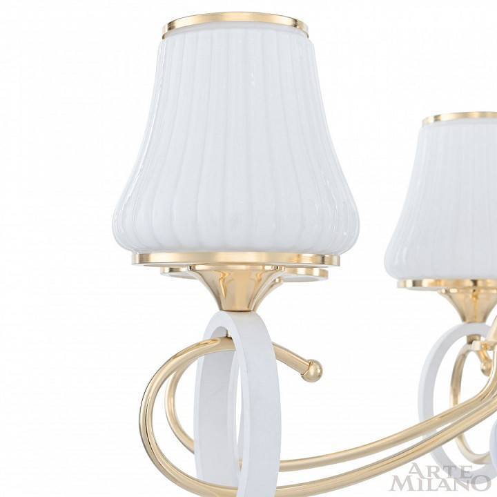 Подвесная люстра Arte Milano Florentia-2387 6 ламп 302387/6 Wh/Gd