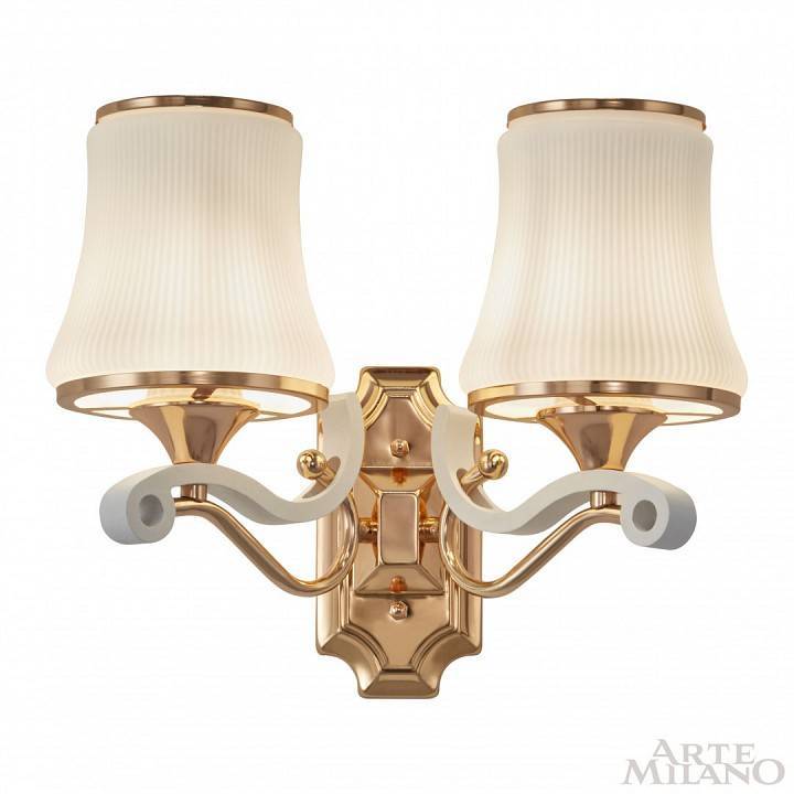 Бра Arte Milano Florentia 303987/2W Wh/Gd